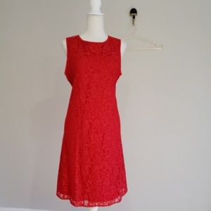 Stunning red lace dress